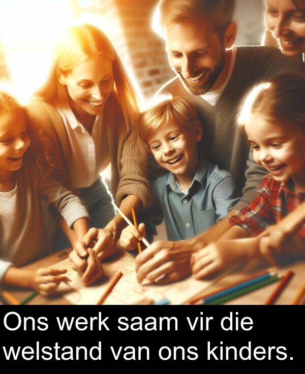 ons: Ons werk saam vir die welstand van ons kinders.