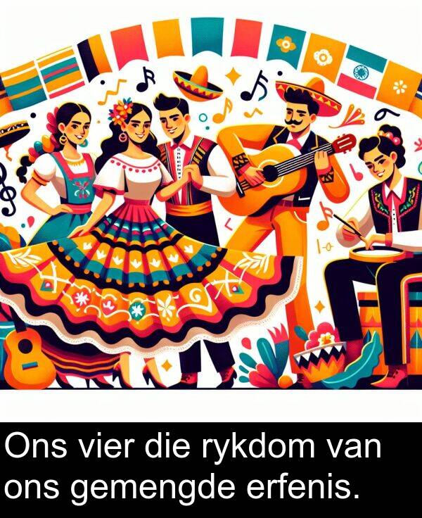 ons: Ons vier die rykdom van ons gemengde erfenis.