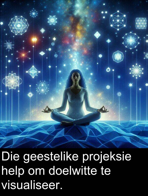 help: Die geestelike projeksie help om doelwitte te visualiseer.