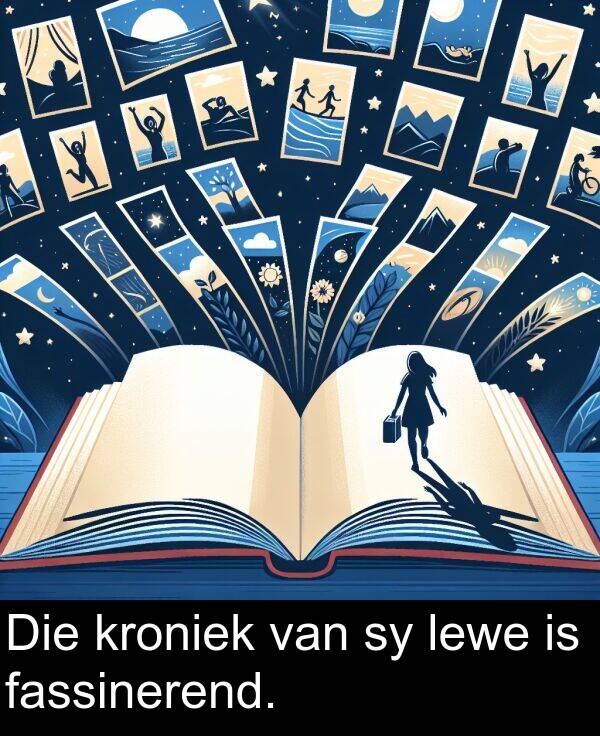fassinerend: Die kroniek van sy lewe is fassinerend.