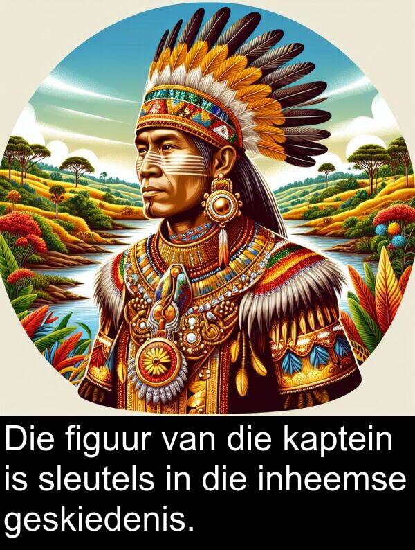 inheemse: Die figuur van die kaptein is sleutels in die inheemse geskiedenis.