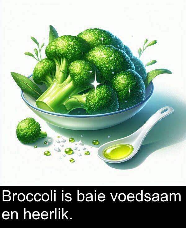 heerlik: Broccoli is baie voedsaam en heerlik.