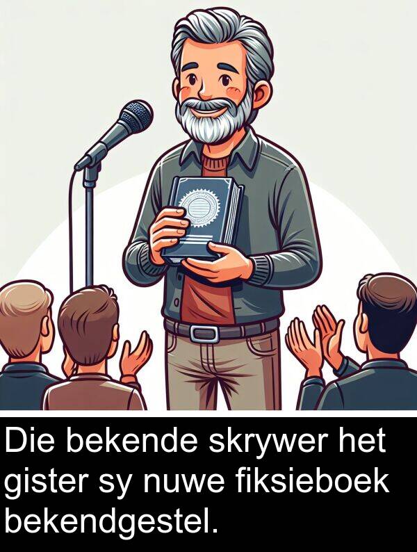 bekende: Die bekende skrywer het gister sy nuwe fiksieboek bekendgestel.