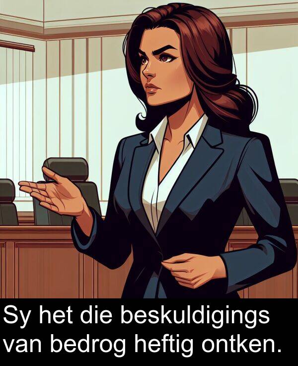 ontken: Sy het die beskuldigings van bedrog heftig ontken.