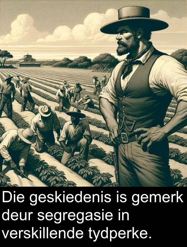 segregasie: Die geskiedenis is gemerk deur segregasie in verskillende tydperke.