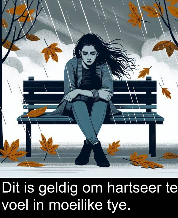 hartseer: Dit is geldig om hartseer te voel in moeilike tye.