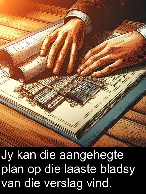 laaste: Jy kan die aangehegte plan op die laaste bladsy van die verslag vind.