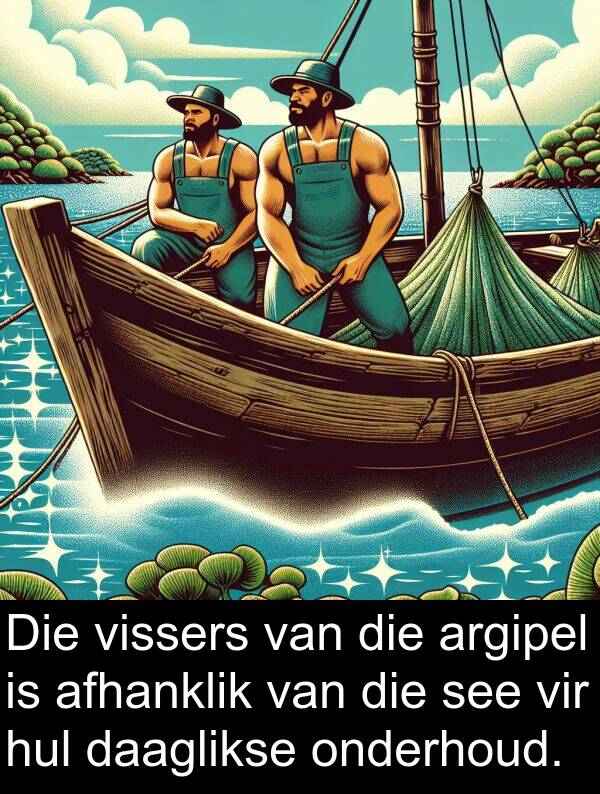 see: Die vissers van die argipel is afhanklik van die see vir hul daaglikse onderhoud.