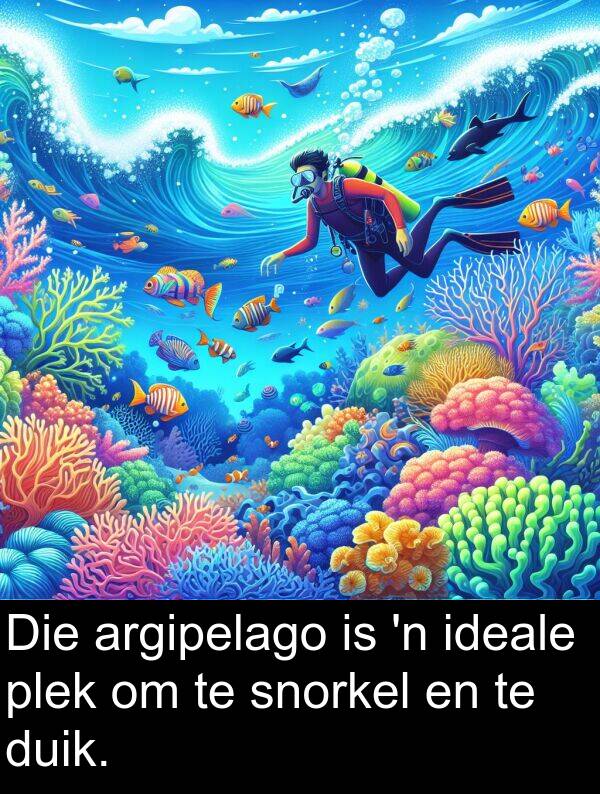 duik: Die argipelago is 'n ideale plek om te snorkel en te duik.