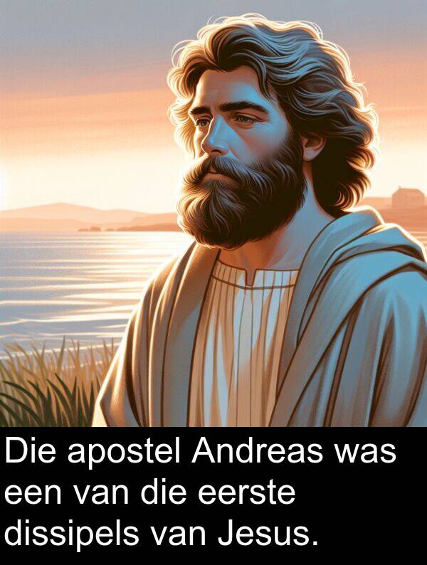 dissipels: Die apostel Andreas was een van die eerste dissipels van Jesus.