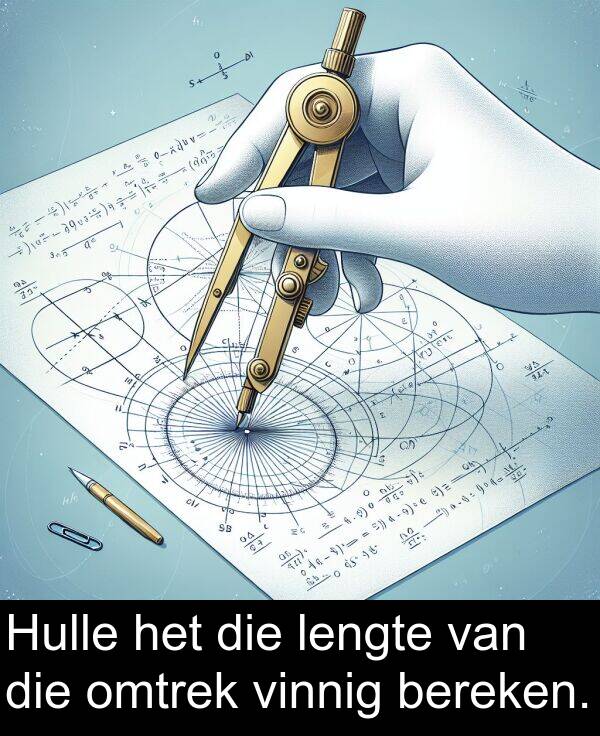 lengte: Hulle het die lengte van die omtrek vinnig bereken.