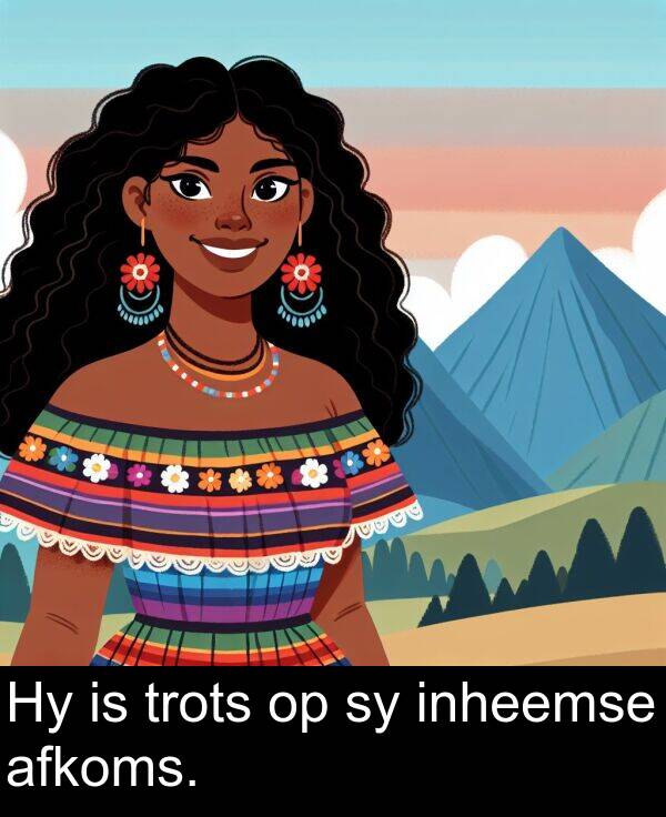 inheemse: Hy is trots op sy inheemse afkoms.