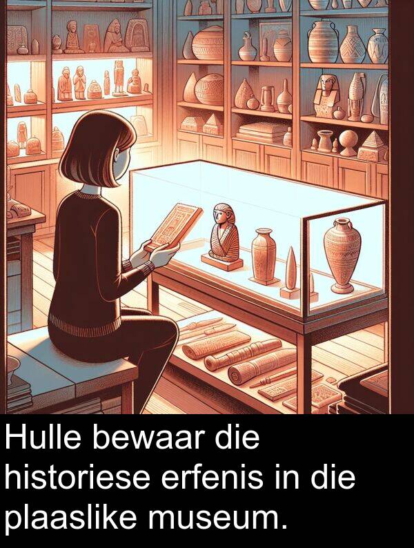 historiese: Hulle bewaar die historiese erfenis in die plaaslike museum.