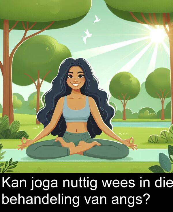 nuttig: Kan joga nuttig wees in die behandeling van angs?