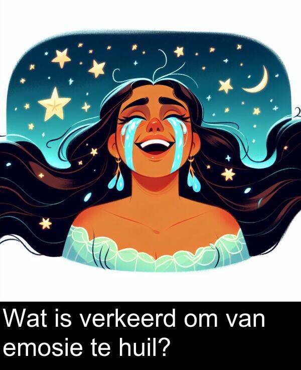 emosie: Wat is verkeerd om van emosie te huil?