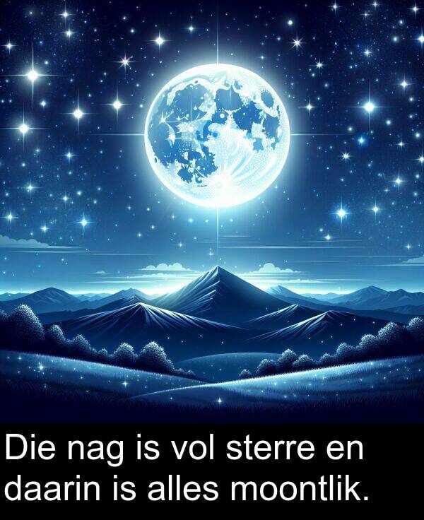 daarin: Die nag is vol sterre en daarin is alles moontlik.