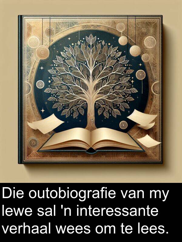 lees: Die outobiografie van my lewe sal 'n interessante verhaal wees om te lees.
