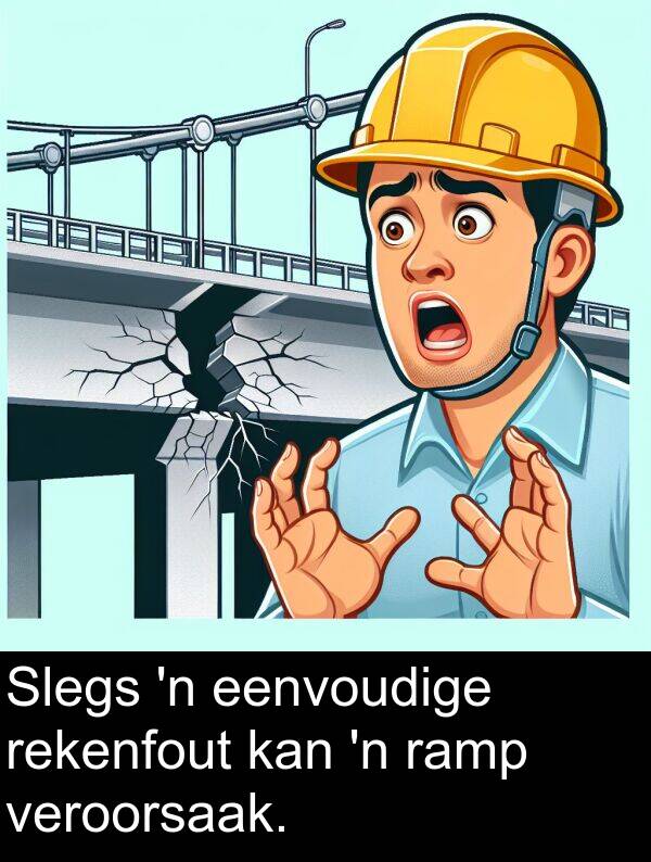 ramp: Slegs 'n eenvoudige rekenfout kan 'n ramp veroorsaak.