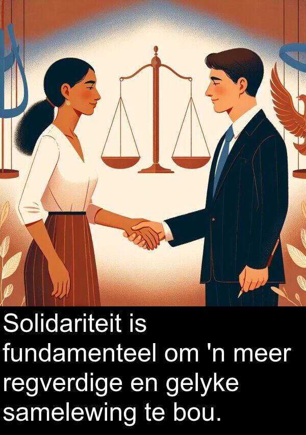 samelewing: Solidariteit is fundamenteel om 'n meer regverdige en gelyke samelewing te bou.