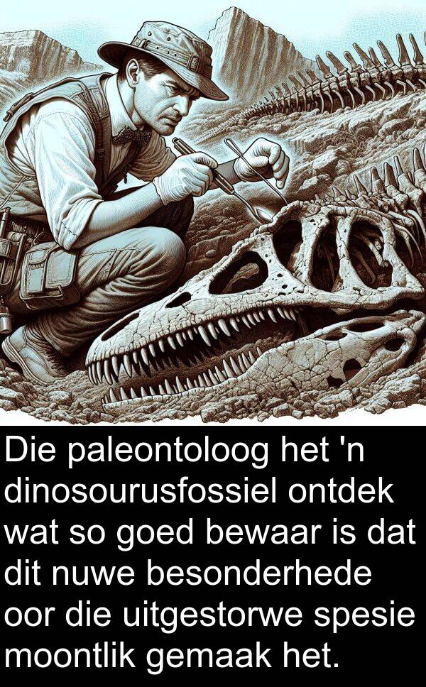 dinosourusfossiel: Die paleontoloog het 'n dinosourusfossiel ontdek wat so goed bewaar is dat dit nuwe besonderhede oor die uitgestorwe spesie moontlik gemaak het.