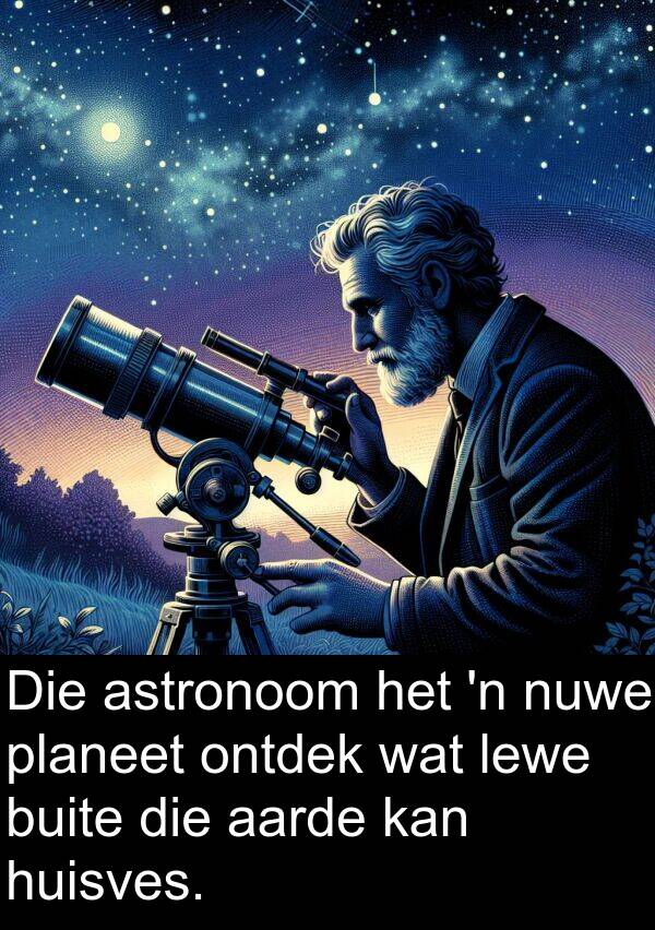 planeet: Die astronoom het 'n nuwe planeet ontdek wat lewe buite die aarde kan huisves.