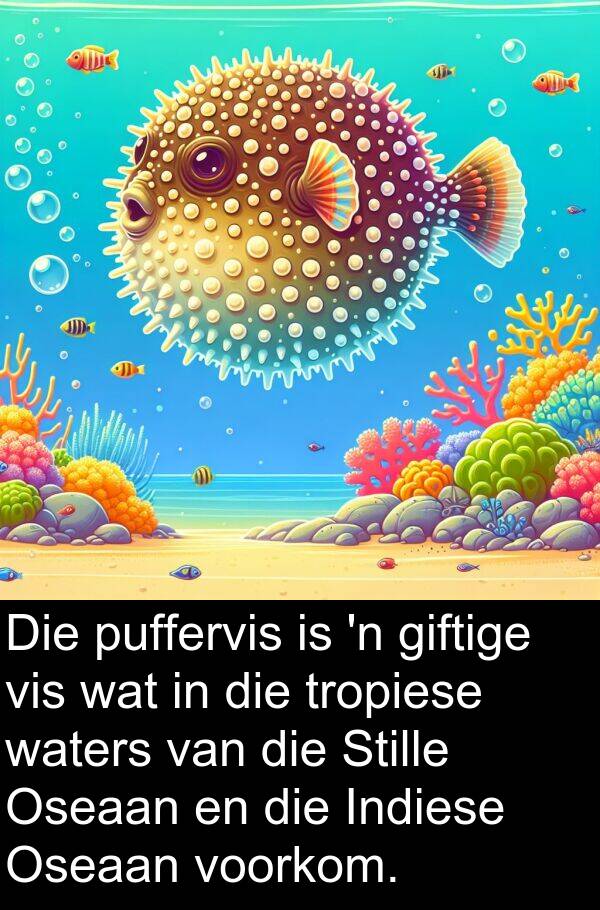 waters: Die puffervis is 'n giftige vis wat in die tropiese waters van die Stille Oseaan en die Indiese Oseaan voorkom.