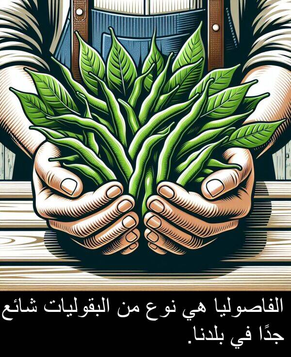 شائع: الفاصوليا هي نوع من البقوليات شائع جدًا في بلدنا.