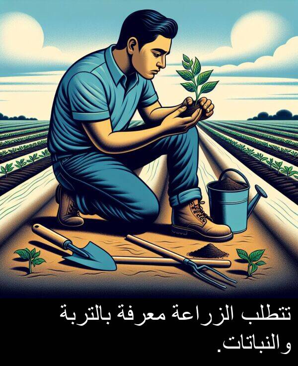 تتطلب: تتطلب الزراعة معرفة بالتربة والنباتات.