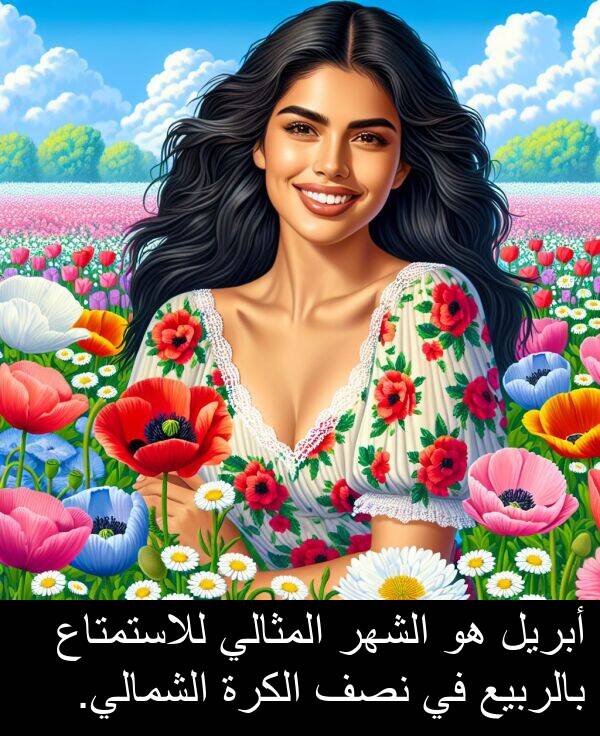 أبريل: أبريل هو الشهر المثالي للاستمتاع بالربيع في نصف الكرة الشمالي.