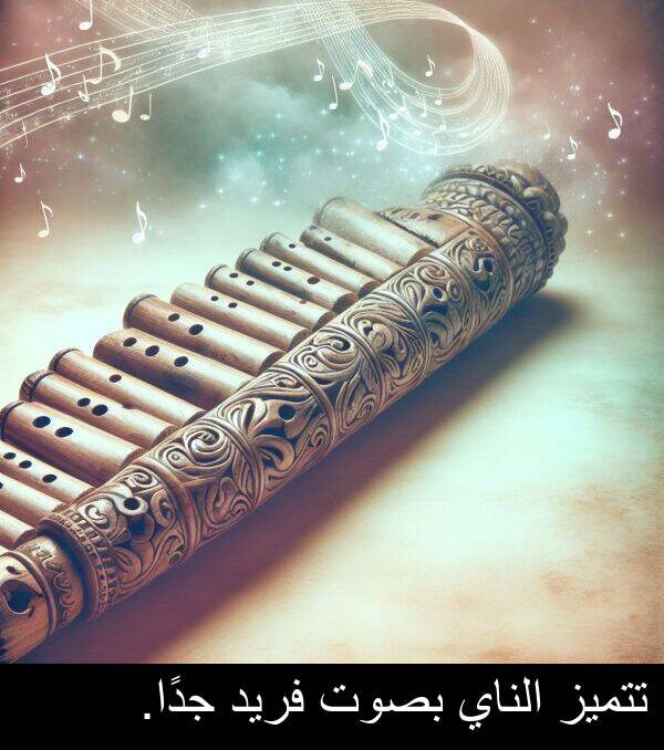 جدًا: تتميز الناي بصوت فريد جدًا.