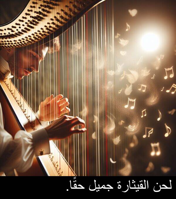 لحن: لحن القيثارة جميل حقًا.