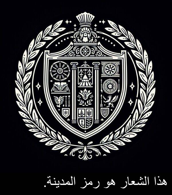 هذا: هذا الشعار هو رمز المدينة.
