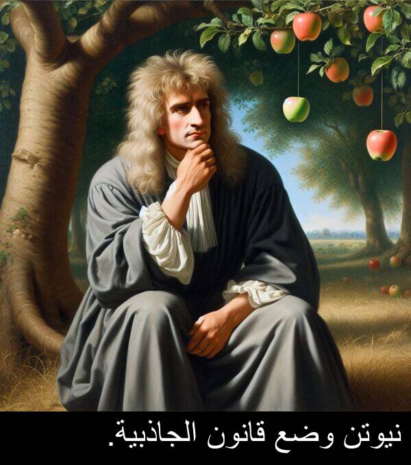 قانون: نيوتن وضع قانون الجاذبية.