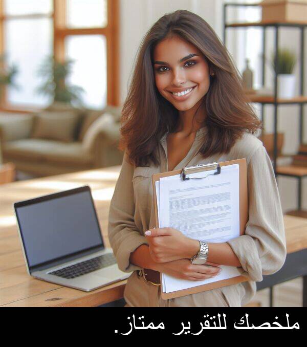للتقرير: ملخصك للتقرير ممتاز.