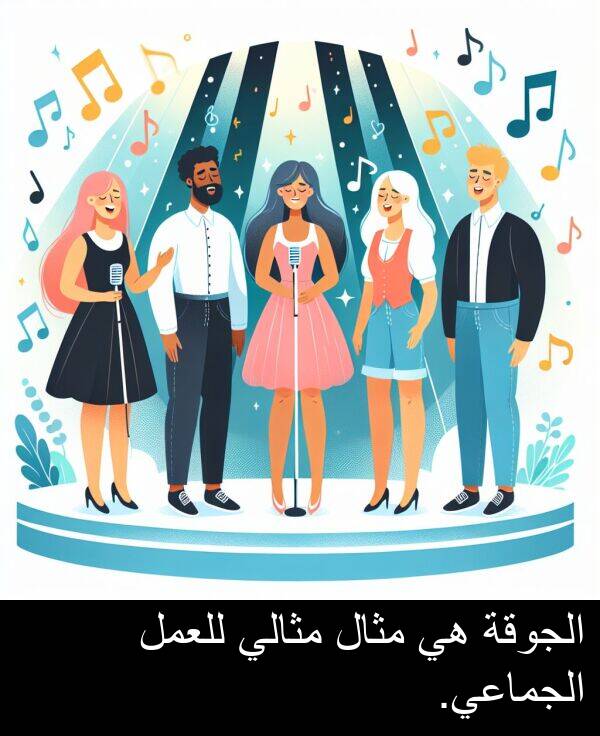 للعمل: الجوقة هي مثال مثالي للعمل الجماعي.