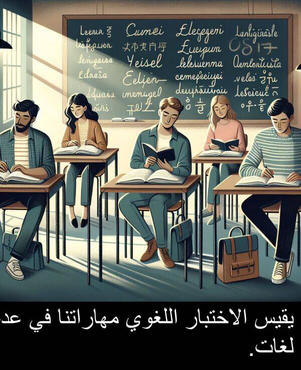 عدة: يقيس الاختبار اللغوي مهاراتنا في عدة لغات.