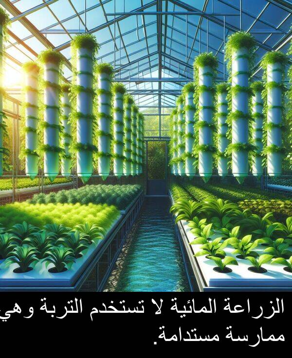 التربة: الزراعة المائية لا تستخدم التربة وهي ممارسة مستدامة.