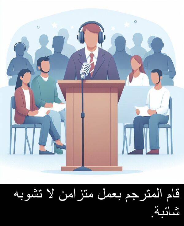 شائبة: قام المترجم بعمل متزامن لا تشوبه شائبة.