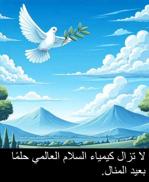 كيمياء: لا تزال كيمياء السلام العالمي حلمًا بعيد المنال.