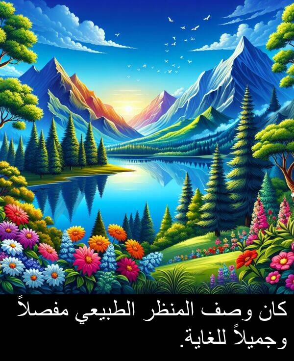 للغاية: كان وصف المنظر الطبيعي مفصلاً وجميلاً للغاية.