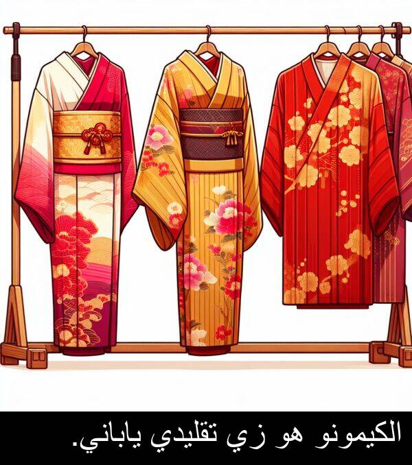 الكيمونو: الكيمونو هو زي تقليدي ياباني.