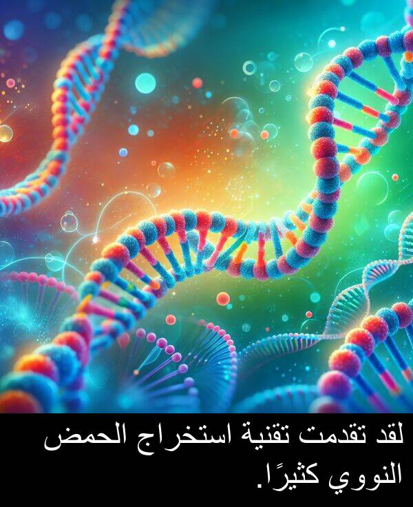 كثيرًا: لقد تقدمت تقنية استخراج الحمض النووي كثيرًا.