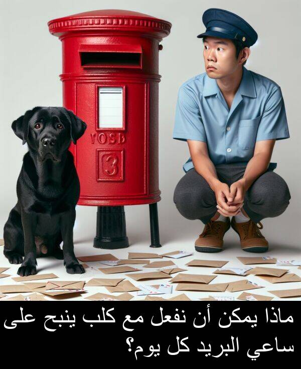 كلب: ماذا يمكن أن نفعل مع كلب ينبح على ساعي البريد كل يوم؟