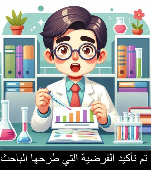 طرحها: تم تأكيد الفرضية التي طرحها الباحث.