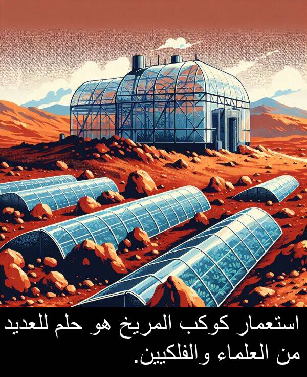 كوكب: استعمار كوكب المريخ هو حلم للعديد من العلماء والفلكيين.