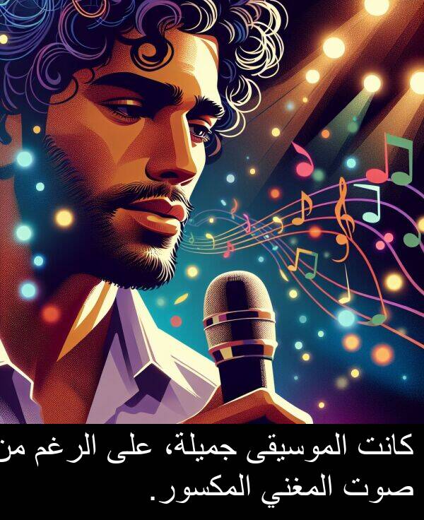 صوت: كانت الموسيقى جميلة، على الرغم من صوت المغني المكسور.