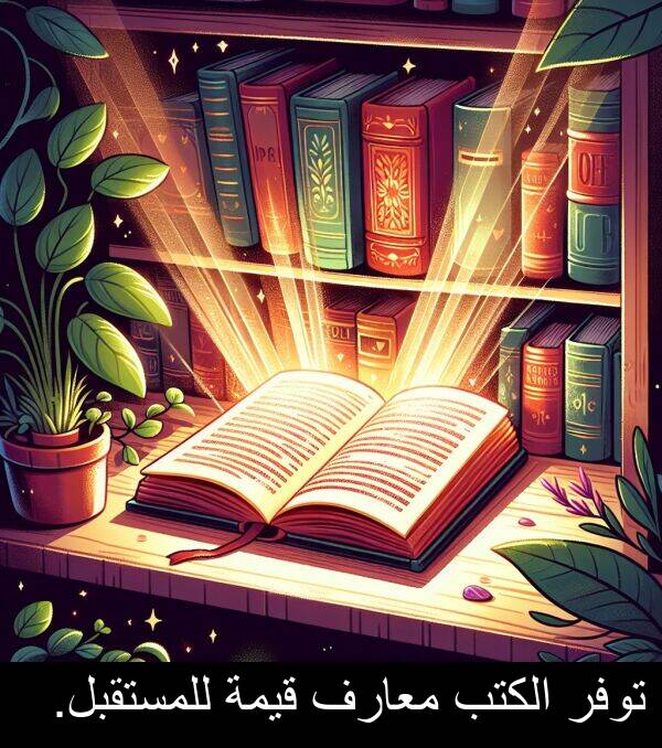 قيمة: توفر الكتب معارف قيمة للمستقبل.