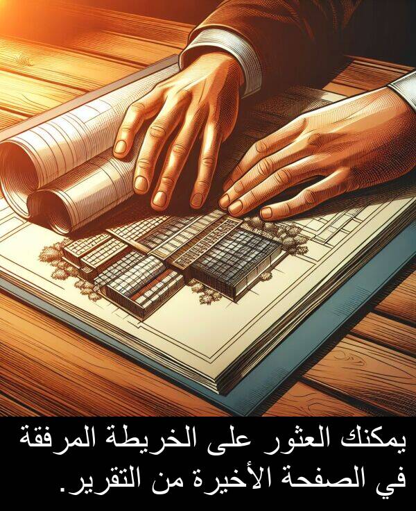 العثور: يمكنك العثور على الخريطة المرفقة في الصفحة الأخيرة من التقرير.
