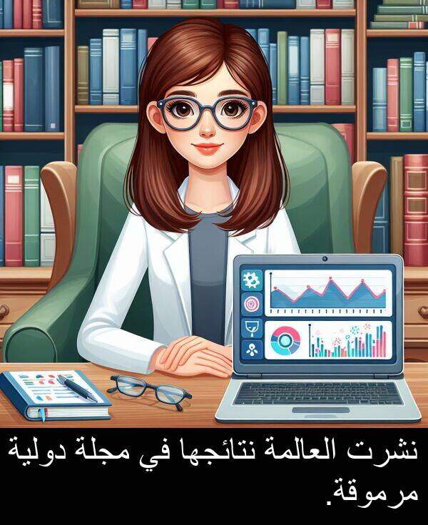 دولية: نشرت العالمة نتائجها في مجلة دولية مرموقة.
