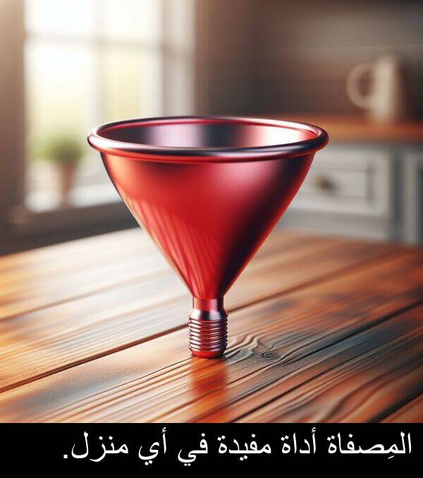 المِصفاة: المِصفاة أداة مفيدة في أي منزل.